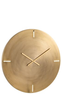 RELOJ REDONDO METAL OPACO ORO LARGE
