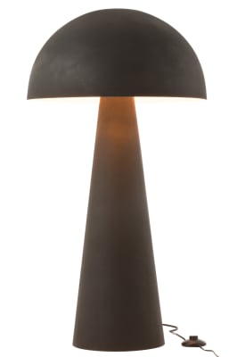 LAMPARA HONGO HIERRO OPAQUE NEGRO EXTRA LARGE