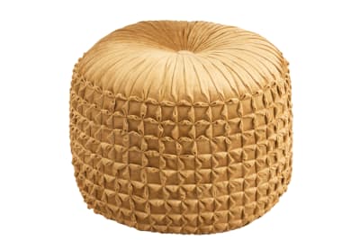 PUF VIVA REDONDO POLIESTER OCRE