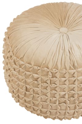 PUF VIVA REDONDO POLIESTER ORO