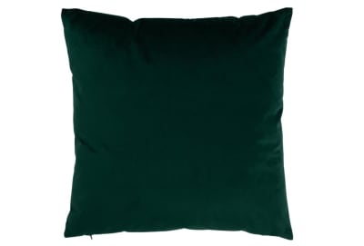 Cojín Cuadrado Terciopelo Verde Oscuro
