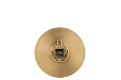 RELOJ TEXTURA DE YUTE ALUMINIO ORO SMALL