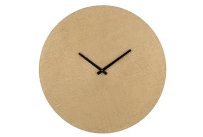 RELOJ TEXTURA DE YUTE ALUMINIO ORO LARGE
