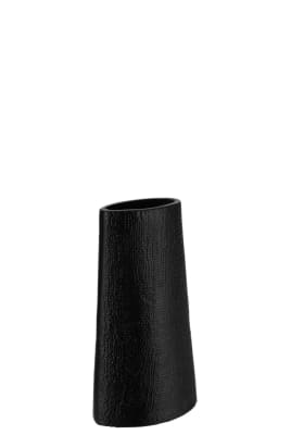 JARRÓN TEXTURA DE YUTE NEGRO SMALL
