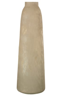 JARRON SODA BOTELLA ALTA REDONDO CRISTAL ORO