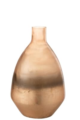JARRON ANTIGUO REDONDO CRISTAL ORO SMALL