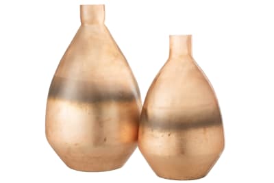 JARRON ANTIGUO REDONDO CRISTAL ORO LARGE