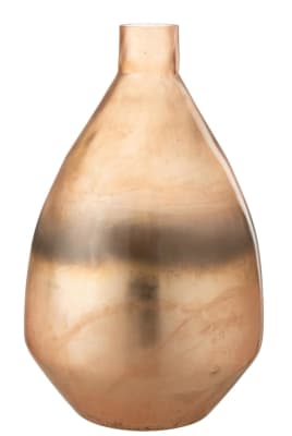 JARRON ANTIGUO REDONDO CRISTAL ORO LARGE