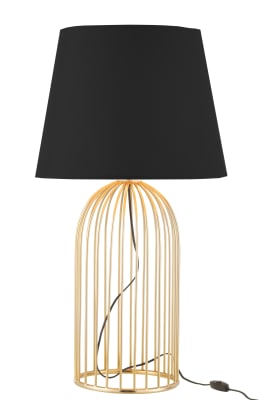 PIE DE LAMPARA + PANTALLA JONI HIERRO ORO