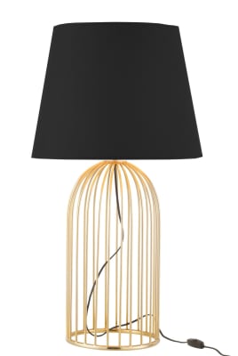 PIE DE LAMPARA + PANTALLA JONI HIERRO ORO