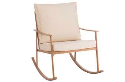 Chair Swing Metal/Textile White/Natural