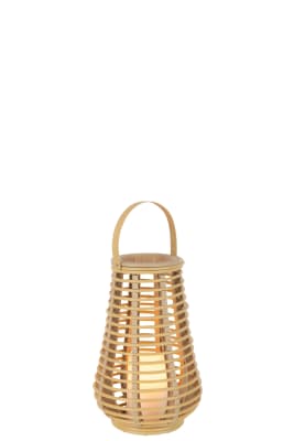 LINTERNA LED PLASTICO BEIGE SMALL