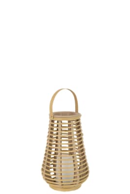 LINTERNA LED PLASTICO BEIGE SMALL