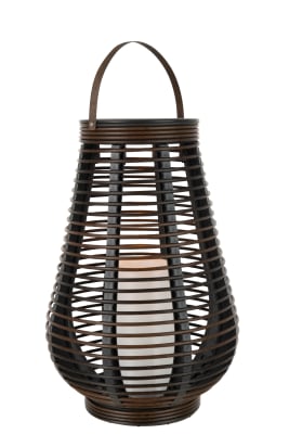 LINTERNA LED ENERGIA SOLAR PLASTICO MARRON MEDIUM