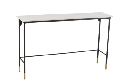 Consola Metal/Porcelana Blanco