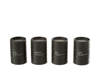 VELA AROMATICA QUOTE INGLES-FRANCES NEGRO 70U SURTIDO DE 4