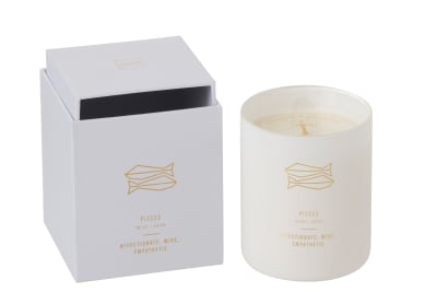 Vela Aromática Astro Piscis Blanco-50h