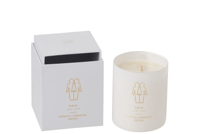 Vela Aromática Astro Géminis Blanco-50h 