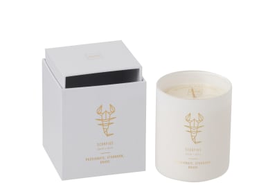 Vela Aromática Astro Escorpio Blanco-50h