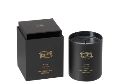 Vela Aromática Astro Piscis Negro-50h