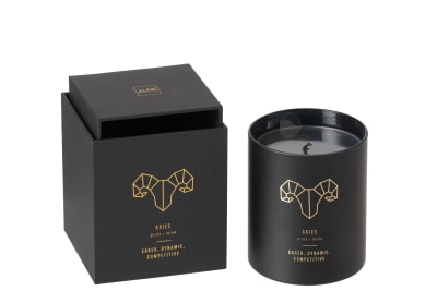 Vela Aromática Astro Aries Negro-50h
