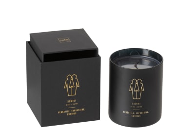 Vela Aromática Astro Géminis Negro-50h