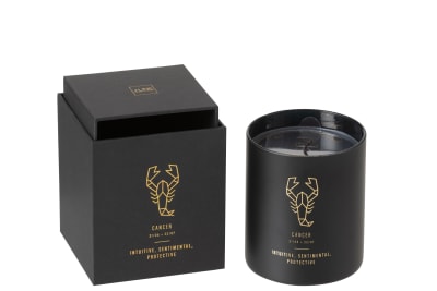 Vela Aromática Astro Cáncer Negro-50h
