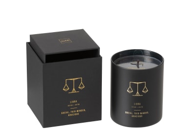 Vela Aromática Astro Libra Negro-50h