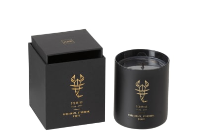 Vela Aromática Astro Escorpio Negro-50h