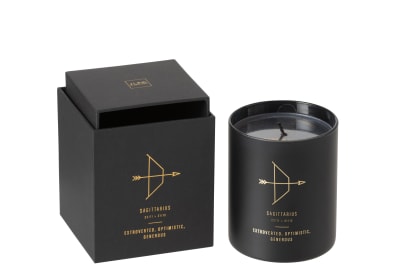 Vela Aromática Astro Sagitario Negro-50h