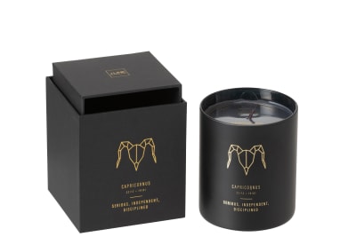 Vela Aromática Astro Capricornio Negro-50h