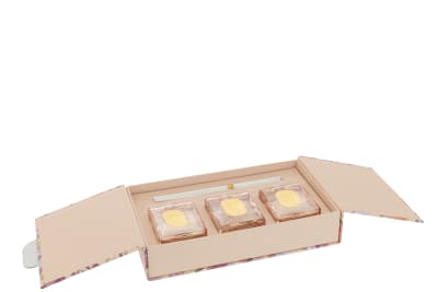 Caja 3 Aceite De Fragancia+Palos Happiness Blooms Rosa