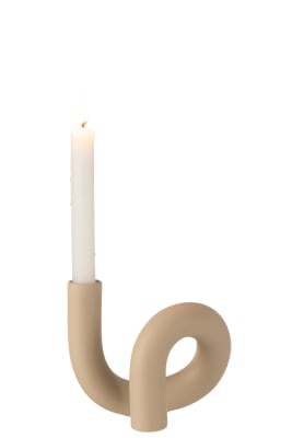 PALMATORIA TORSION 1 VELA CERAMICA BEIGE