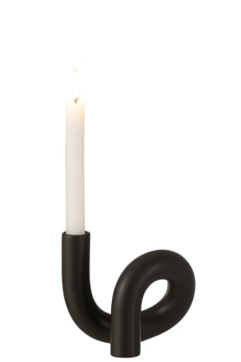 PALMATORIA TORSION 1 VELA CERAMICA NEGRO
