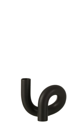 PALMATORIA TORSION 1 VELA CERAMICA NEGRO