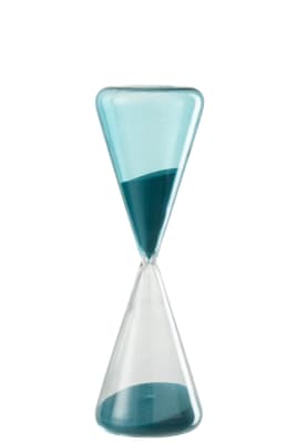 Reloj De Arena Cristal Azul Small 