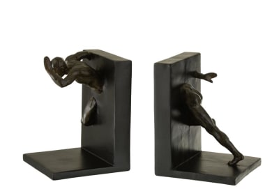 SET DE 2 SUJETALIBROS ATLETA POLI NEGRO