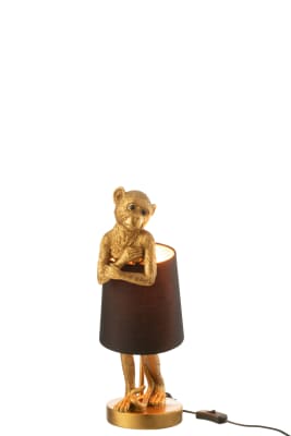Lámpara De Mesa Mono Poli Oro