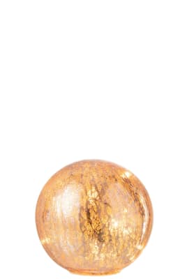 BOLA LED VIDRIO ROSA SMALL