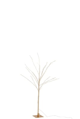 ARBOL SIN HOJAS+LED METAL ORO MEDIUM
