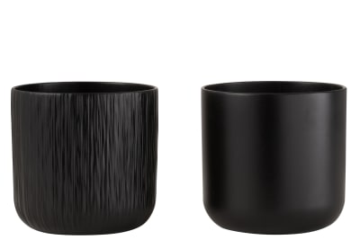 Maceta Gen Cerámica Negra Extra Extra Large