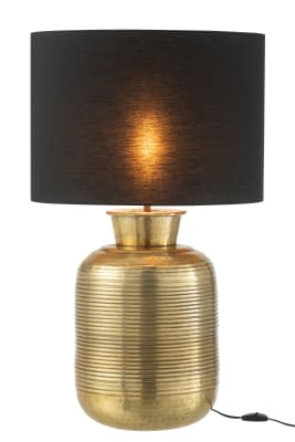 LAMPARA AROS ALUMINIO ORO