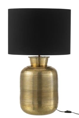 LAMPARA AROS ALUMINIO ORO