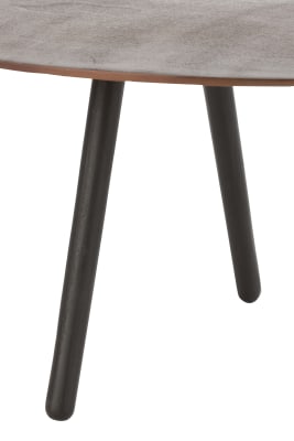 MESA DE SALON GOTA ALUMINIO/HIERRO MARRON SMALL