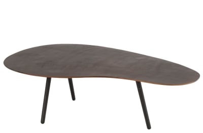 MESA DE SALON GOTA ALUMINIO/HIERRO MARRON LARGE