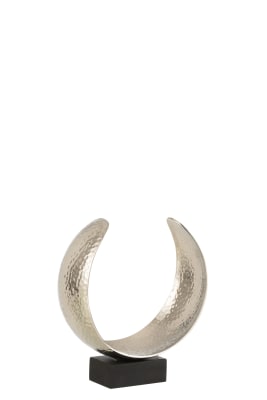 Decoración Luna Metal Plata Small