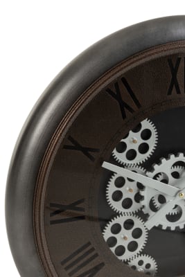 Reloj Radares Numerales Romanos Metal Marron/Plata