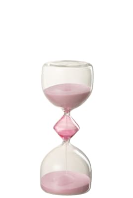 HOURGLASS 10MIN GLASS PINK