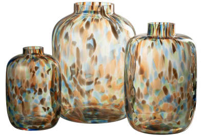 Vase Spots Glass Mix Large
