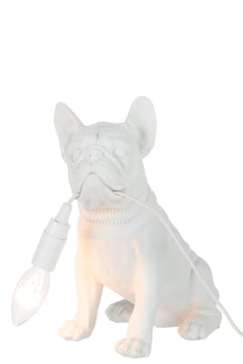 Lámpara Bulldog Poly Blanc